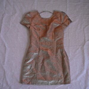 Express Metallic Barbie Mini Sheath Dress – Size 2